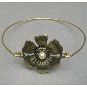 Lovely Flower Bangle Bracelet Style 28
