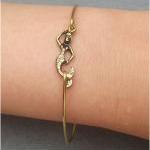 Brass Mermaid Bangle Bracelet Style..