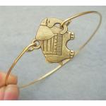 Elephant Brass Bangle Bracelet