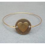 Heart Bangle Bracelet Style 11