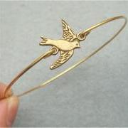 SALE - Flying Bird Bangle Bracelet