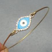 Evil Eye Bangle Bracelet Style 7