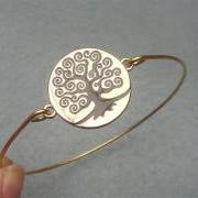 Tree Bangle Bracelet Style 6