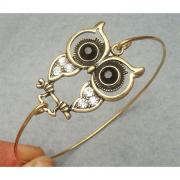 Owl Bangle Bracelet Style 10